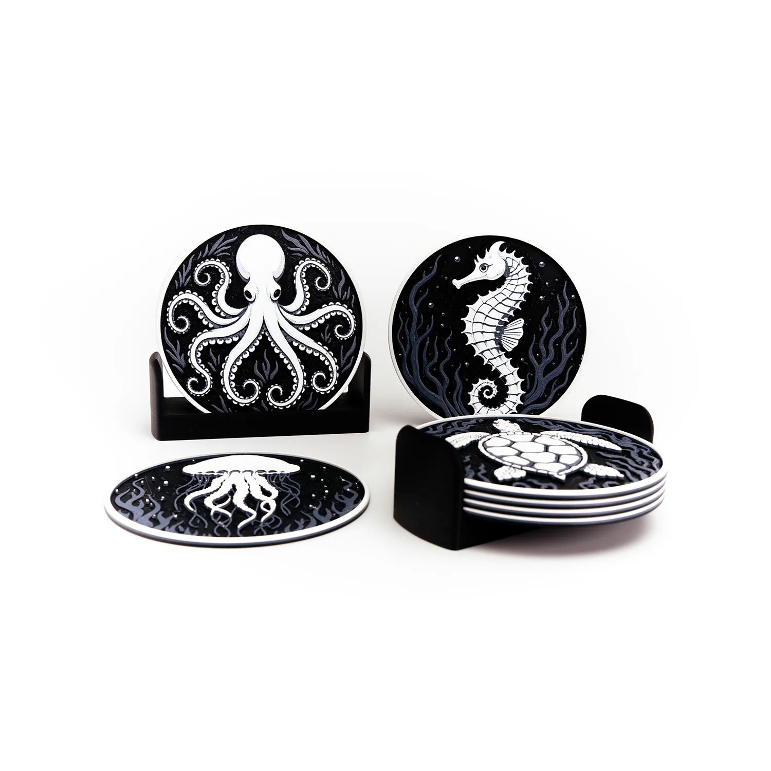 Ocean Wildlife Coasters