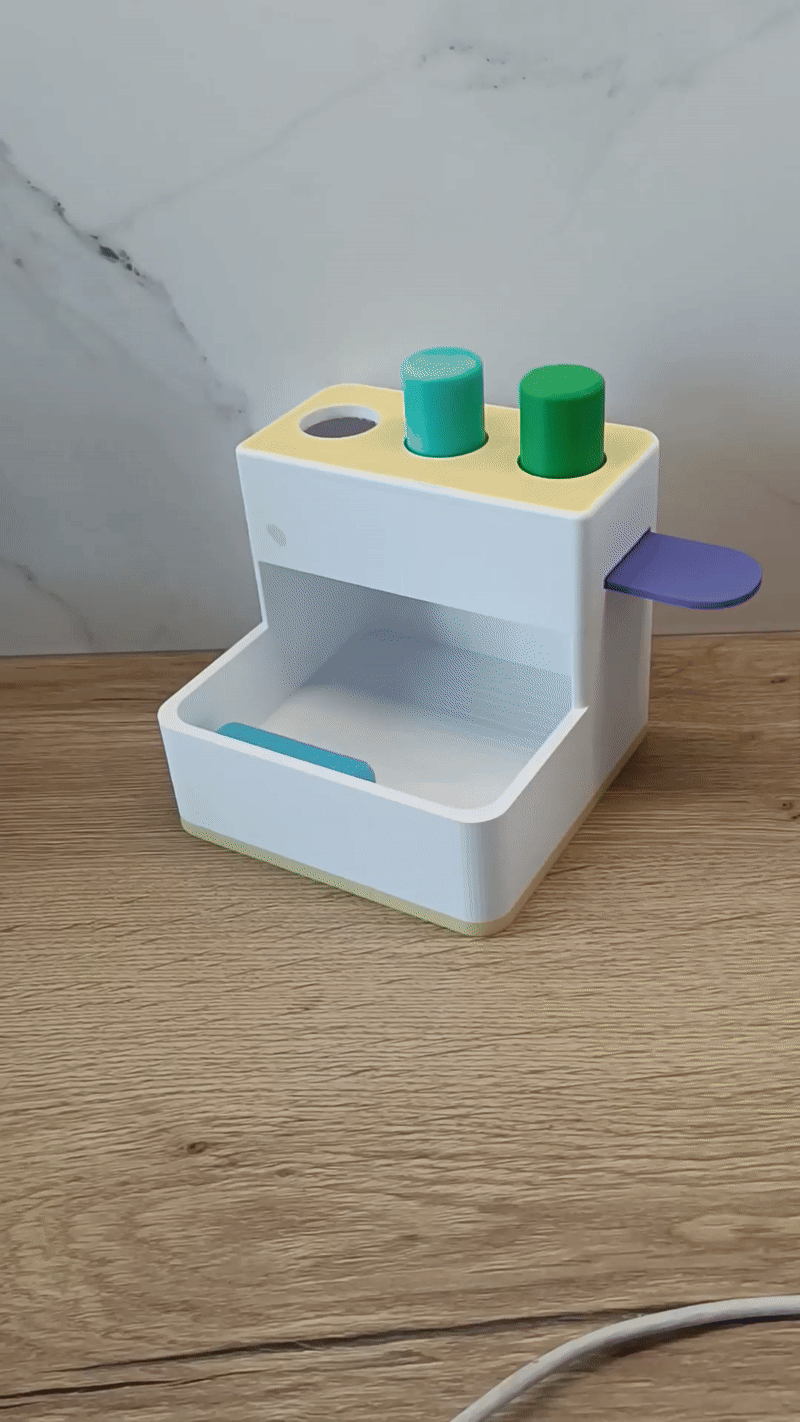 Push-and-Drop Peg Toy