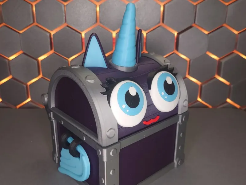 Cofre del tesoro de unicornio adorable (Sin CFS)