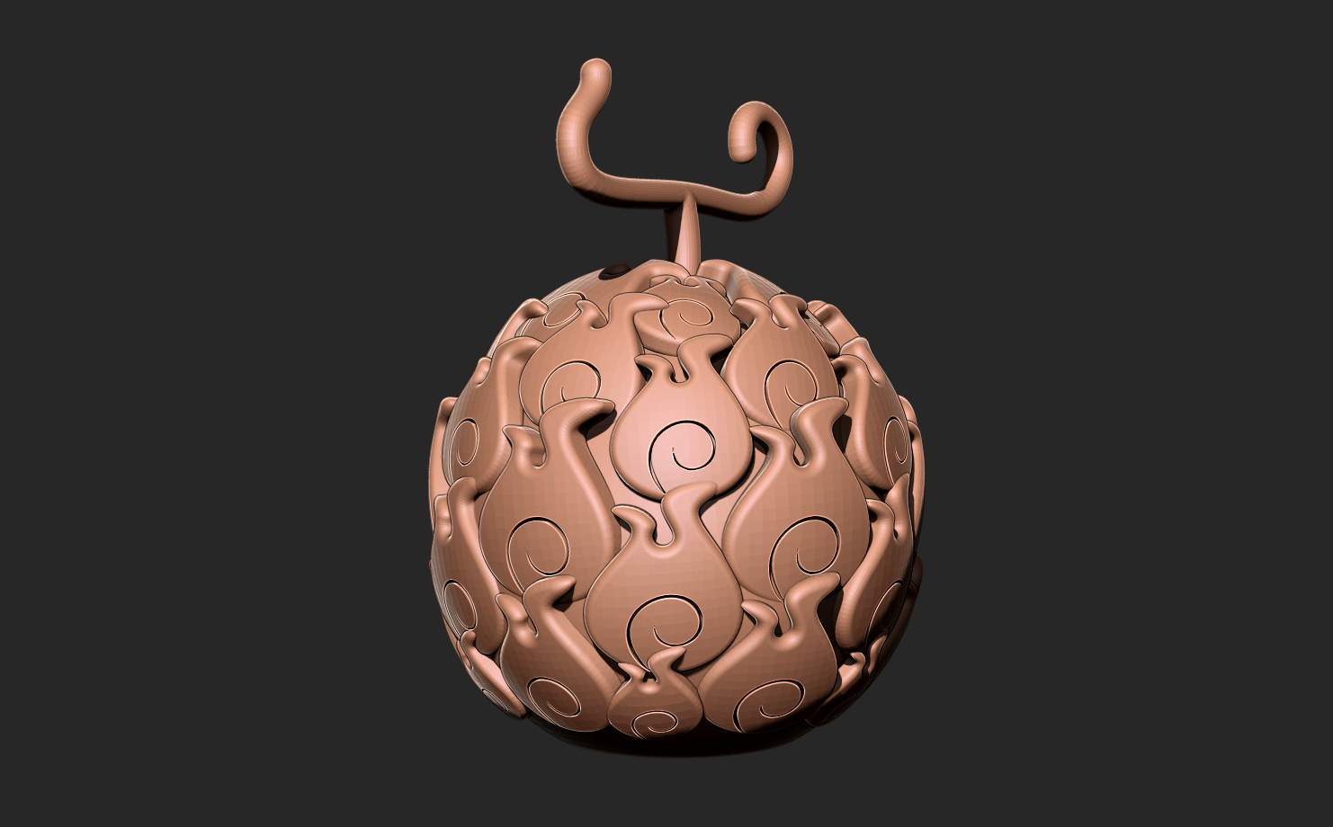 Devil Fruit - Mera Mera no Mi 3D model 3D printable