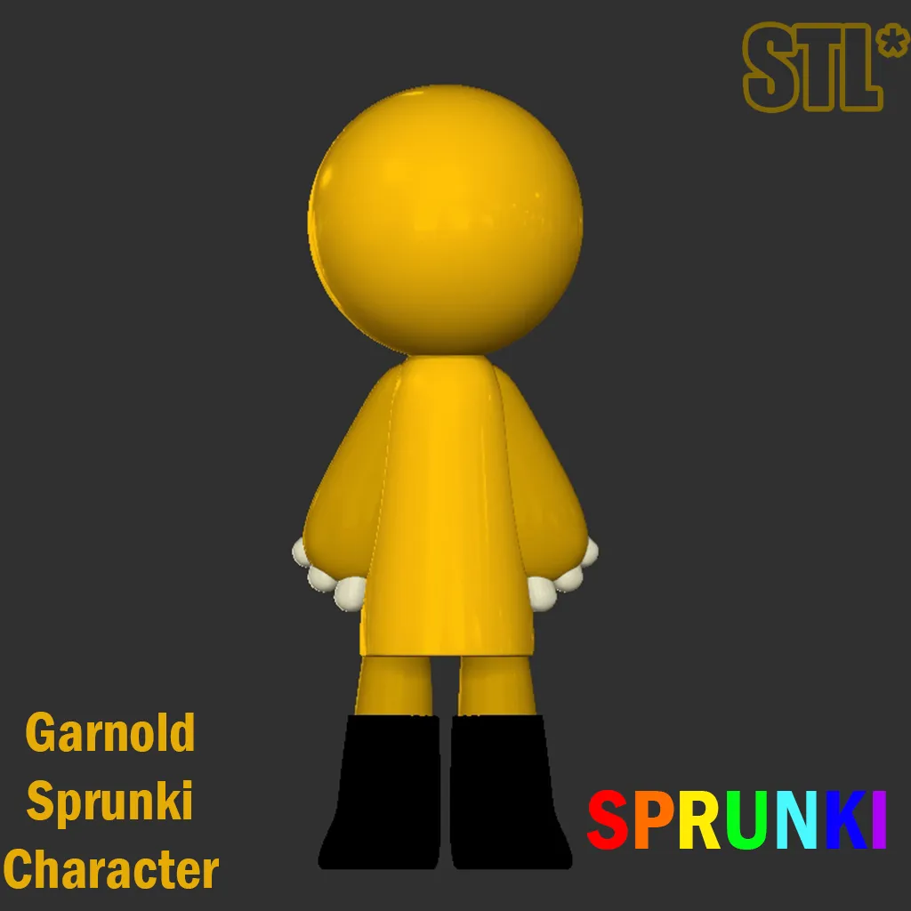 Garnold Gold STL file Sprunki Incredibox STL 3D Character