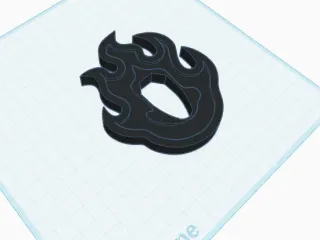Tanjiro Flame Bokken Tsuba