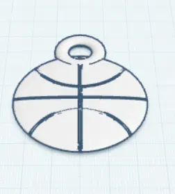 Basketball Keychain