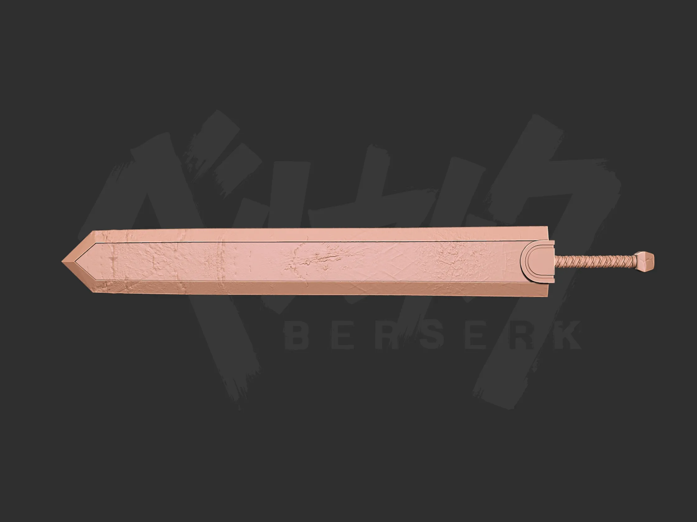 Berserk Guts Dragon Slayer sword 3d print model