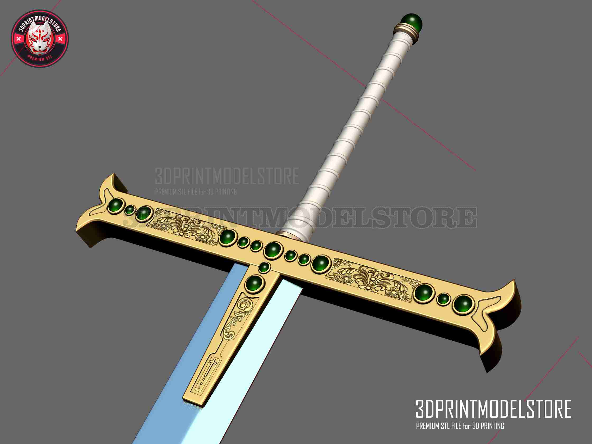 Yoru Dracule Mihawk Sword - One Piece Live Action Cosplay, 3D models  download