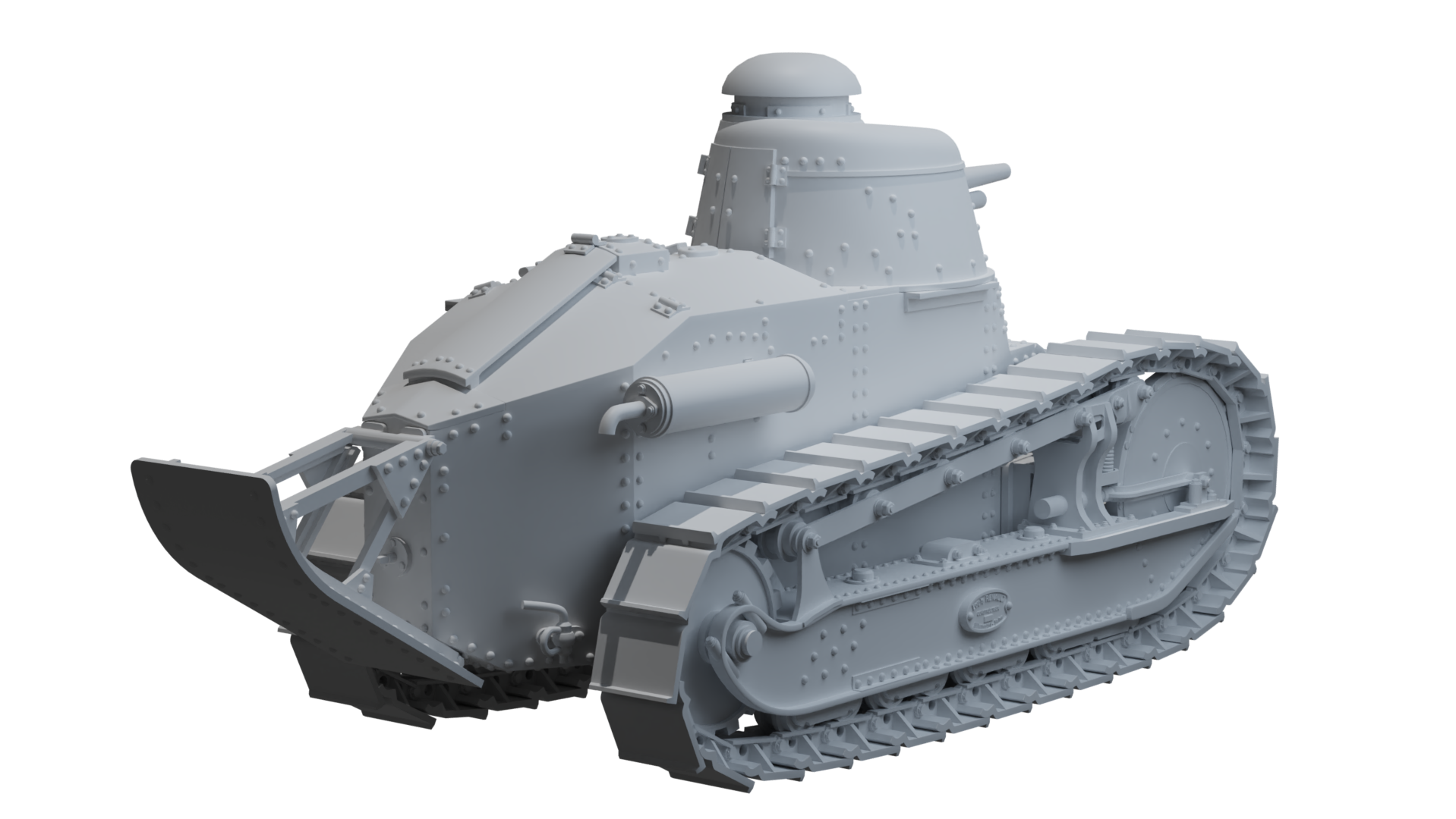 Renault FT17 Tank 28mm Scale | 3D models download | Creality Cloud