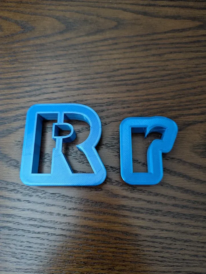 Letter R Alphabet Upper & Lower Case Cookie Cutter