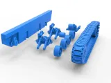 Track for Vintage Monster tank Scale 1:25-8