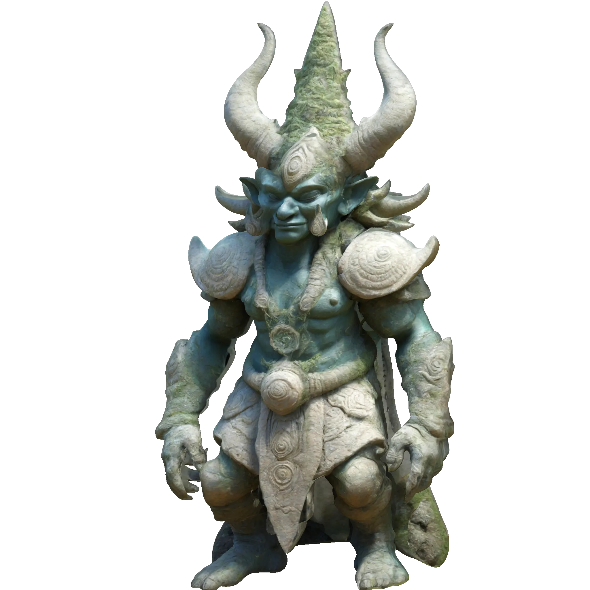 Ancient Demon Guardian Statue