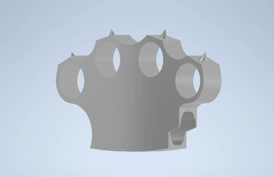 knuckleduster + Bic Lighter Case (with and without spikes)