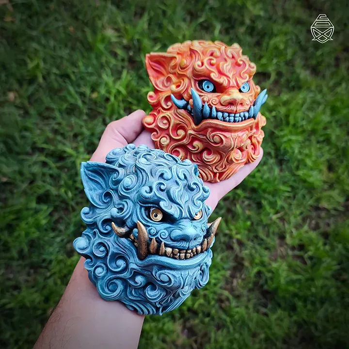 福狮墙饰