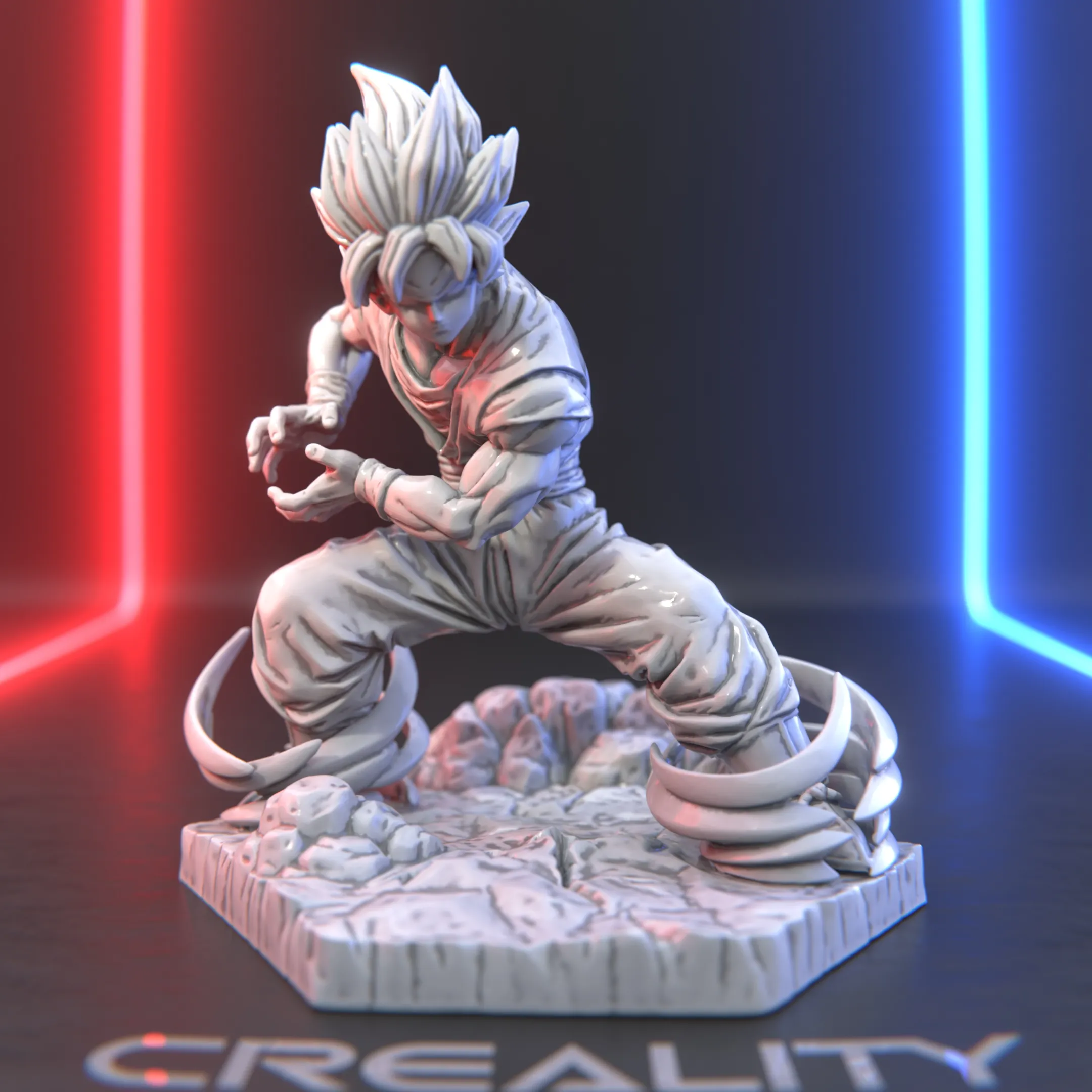 Goku - Kamehameha Fan Art 3D Printable Statue