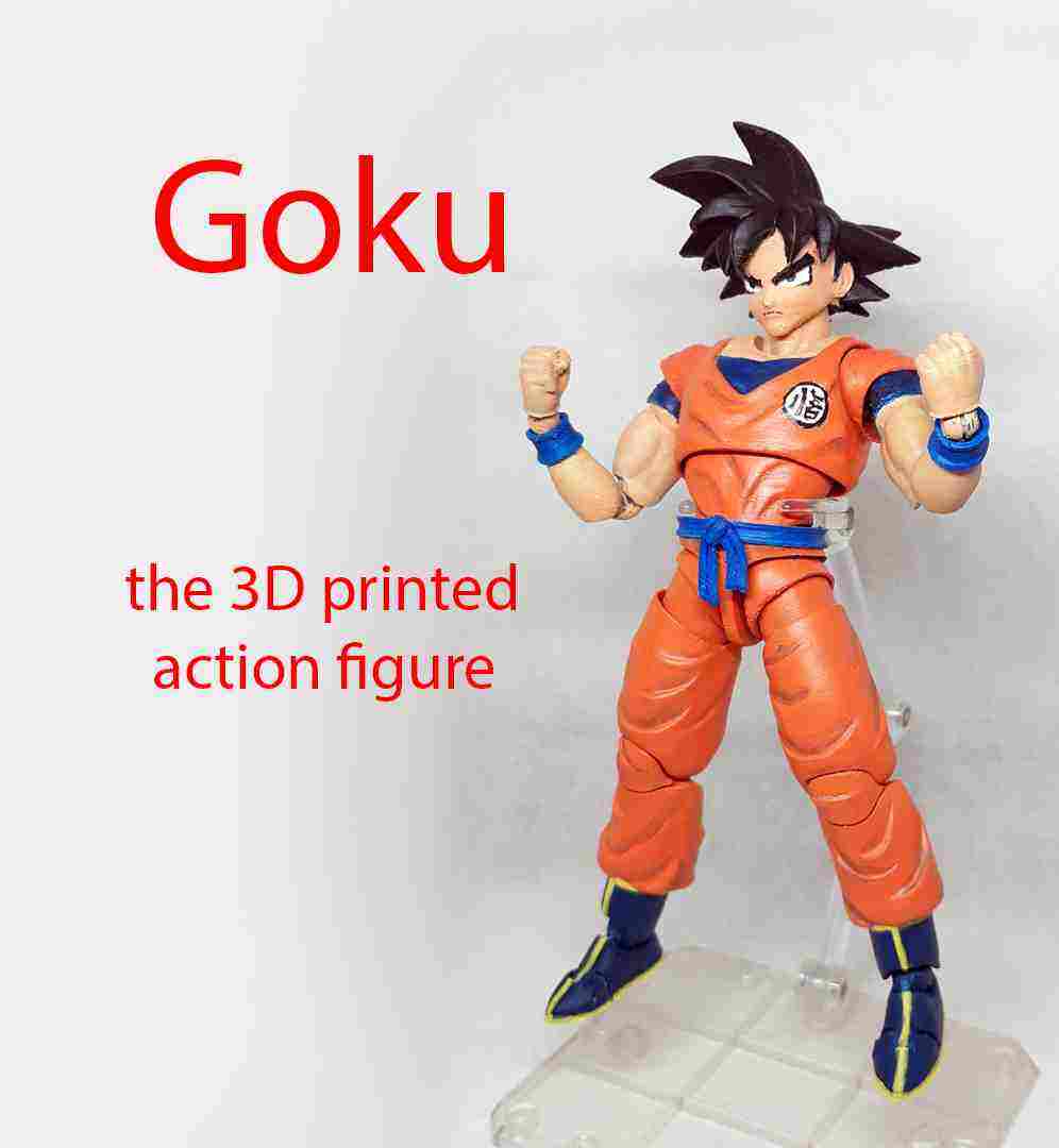 Goku the 3D printed articulated action figure