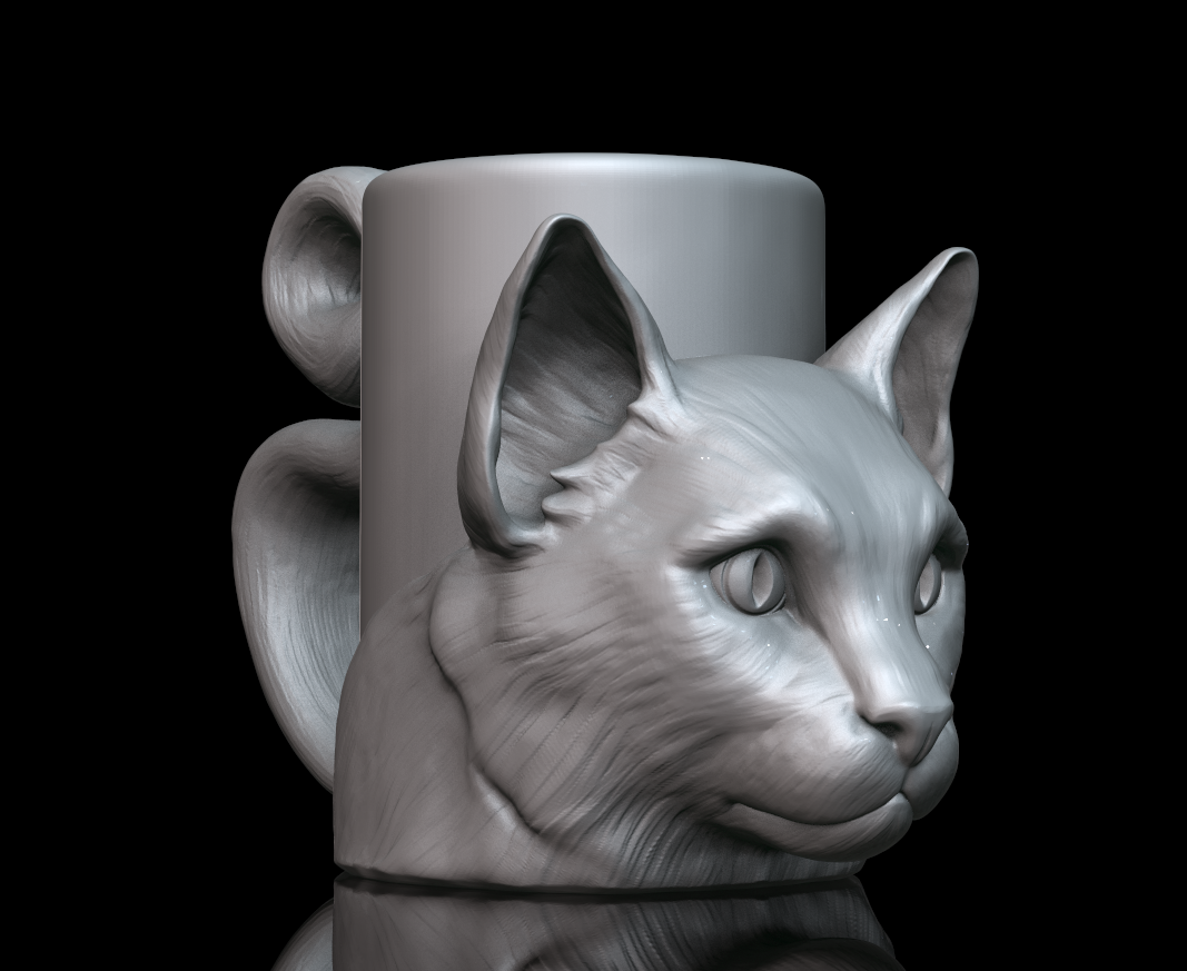 Кот STL. Чашка 3д модель. 3d модель кота для 3d принтера. Кружка кот. Взлома cup cat