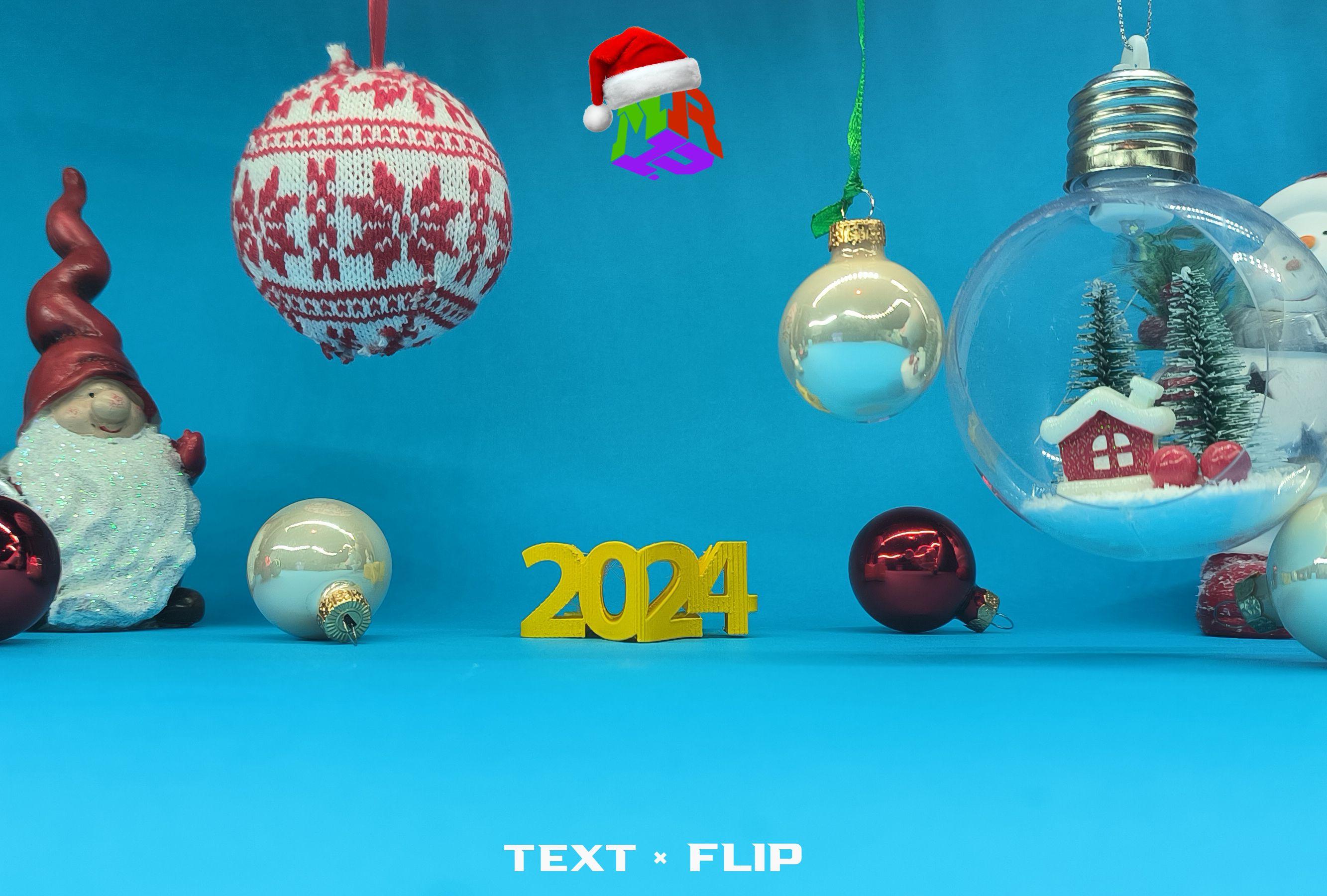 Text Flip 2024 Star 3D models download Creality Cloud