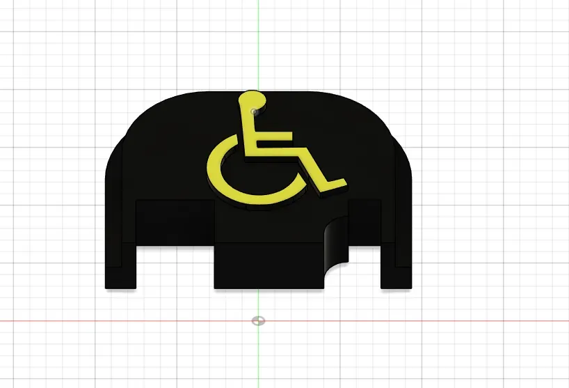 handicapped backplate