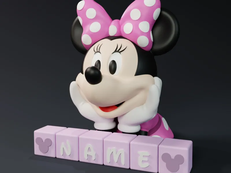 Blocchi di lettere di Minnie