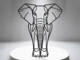 Elephant Line Art - Desktop Line Art-4