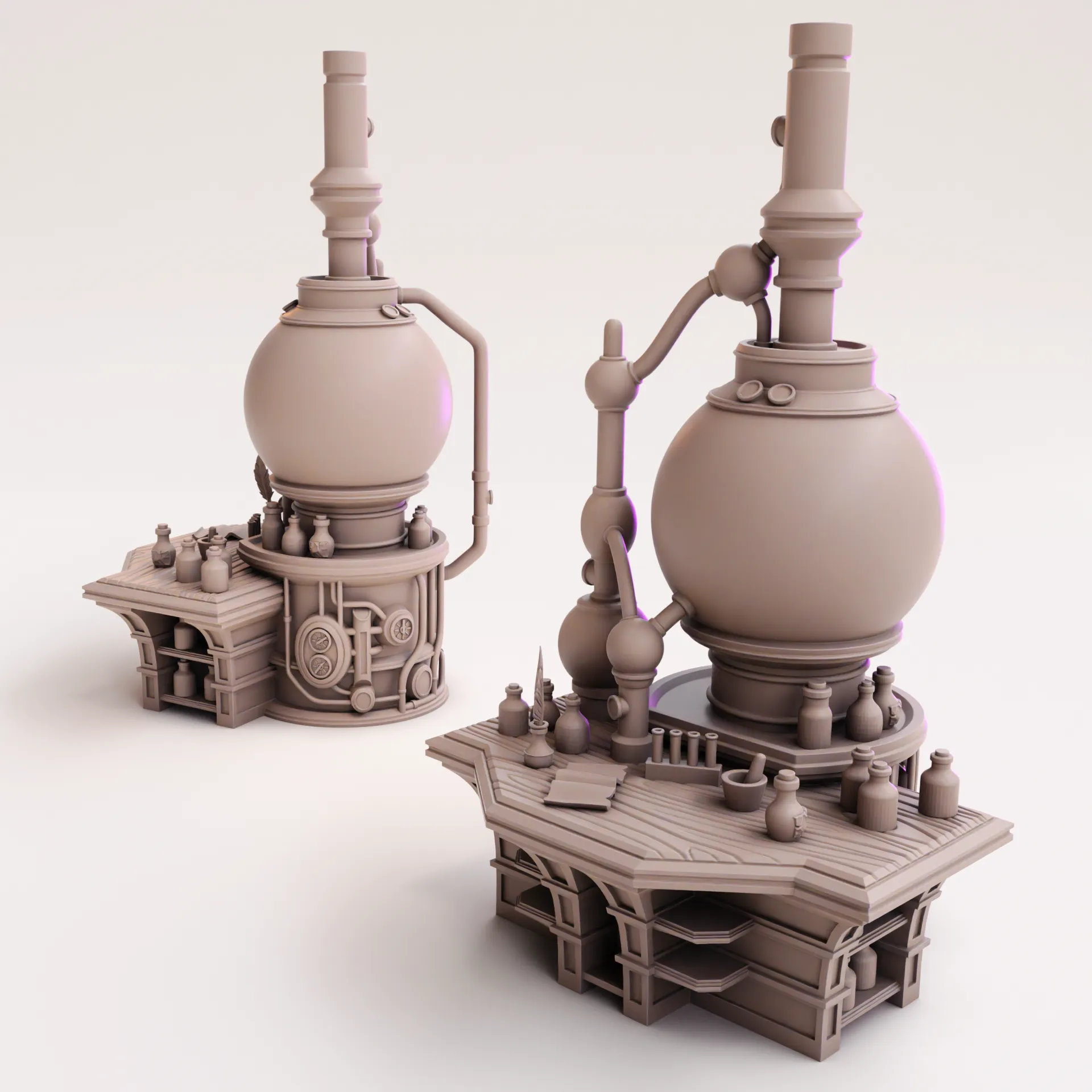 Alchemy Work Station | Potion Distiler | Tabletop Scatter
