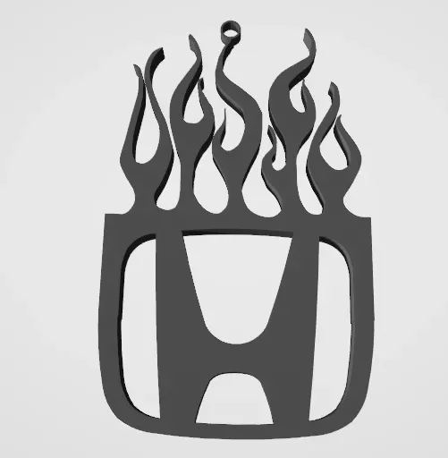 Honda Anhänger Flammen