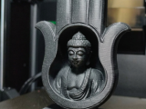 Hand of Fatima and Buddha: Zen Statue V2-1