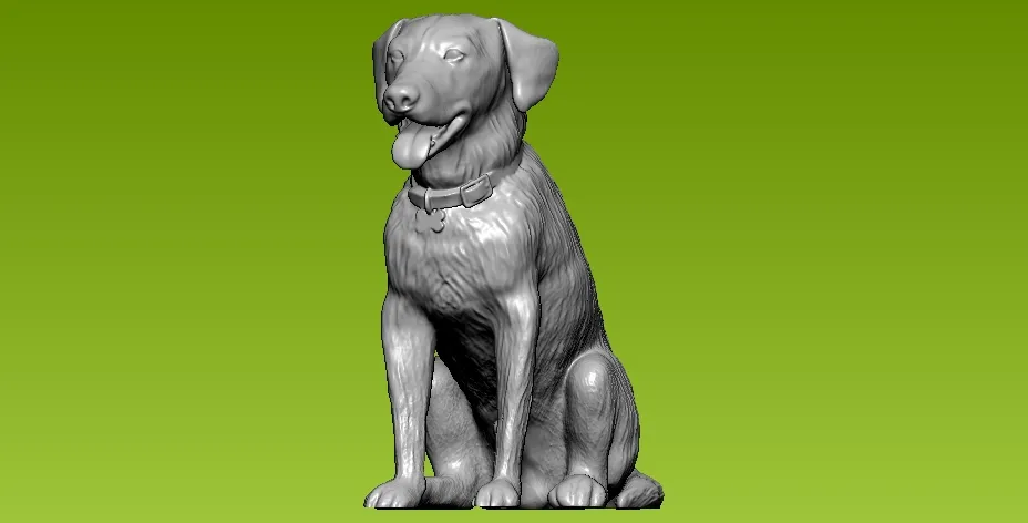 Charlie labrador Dog - Statue - 3D print