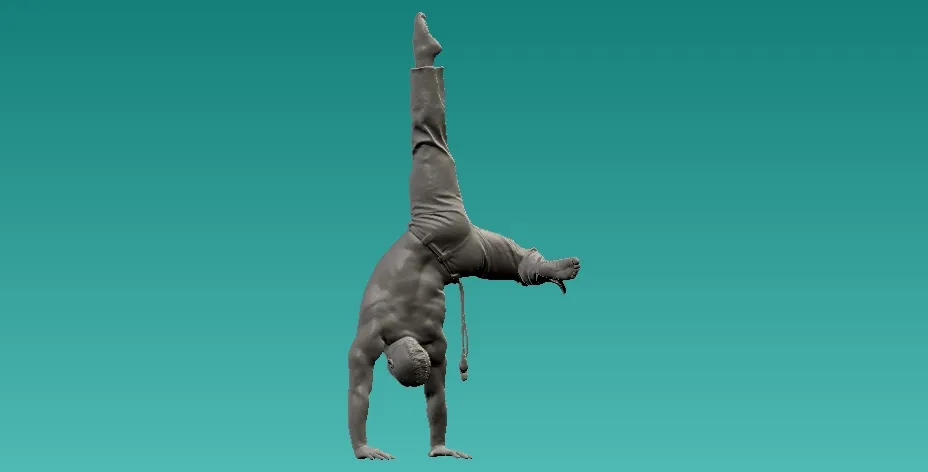 Capoeira Handstand statue - 3D print