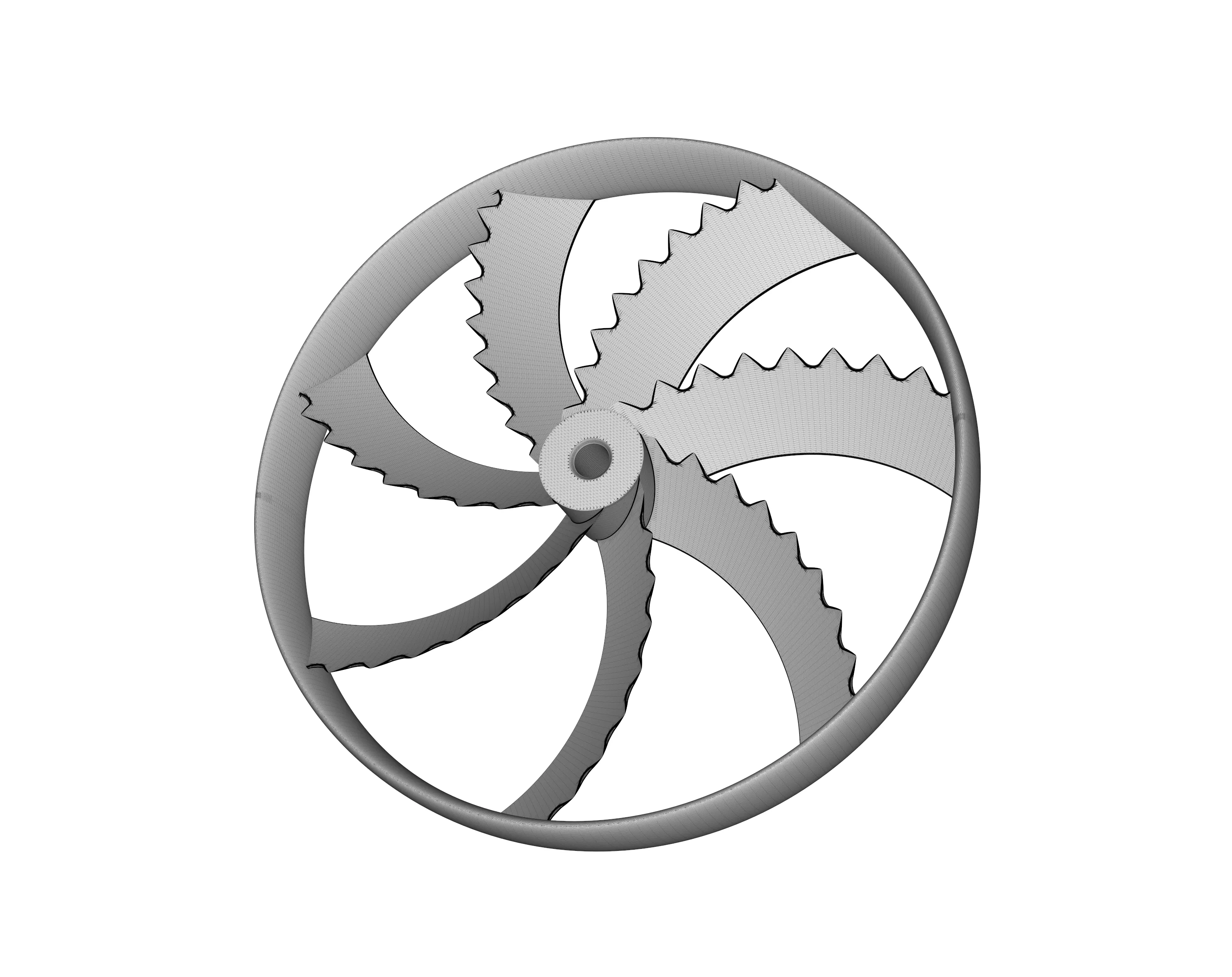 Bionic drone propeller
