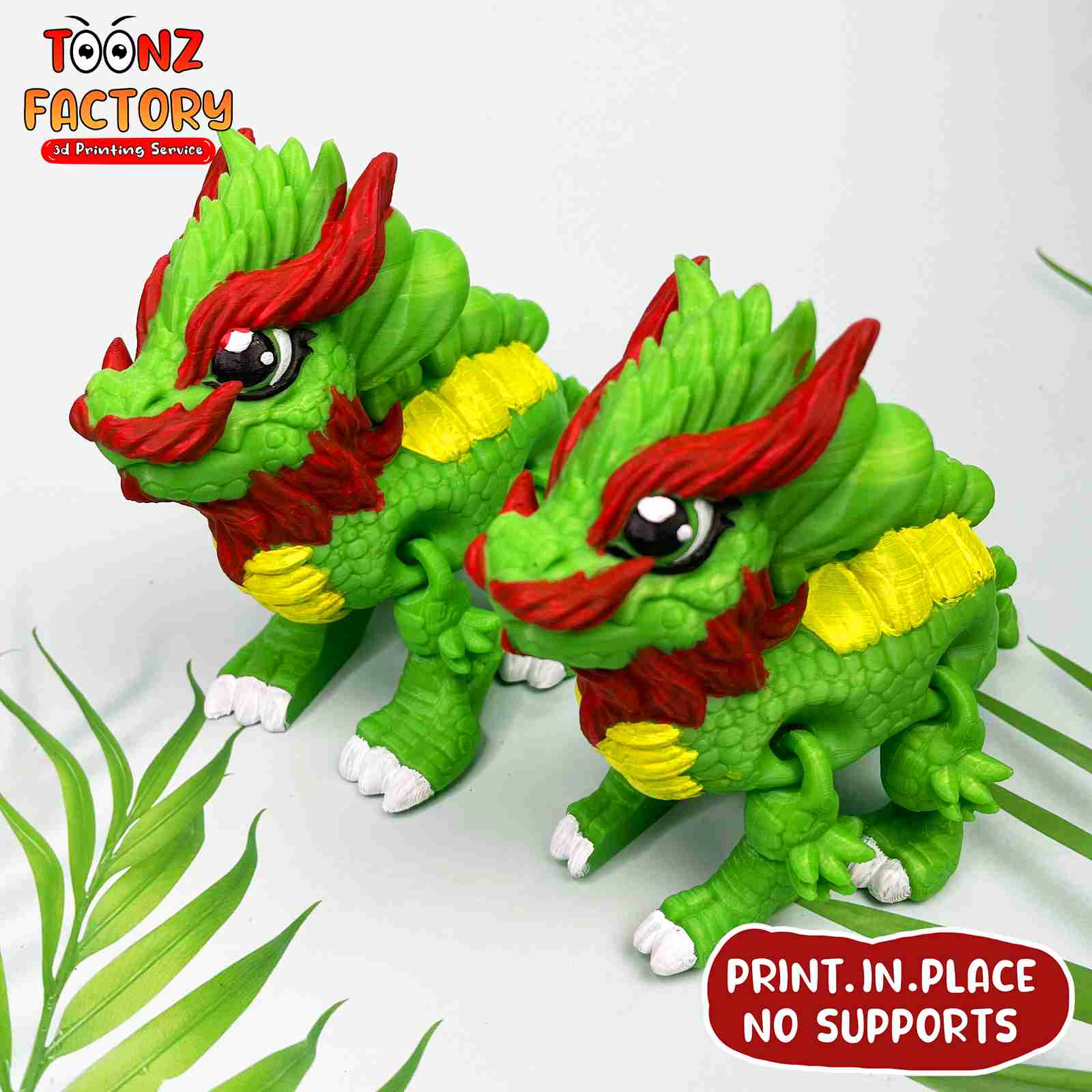 3D print Flexi Print-in-Place Imperial Dragon • made with Creality