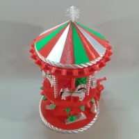 Christmas mecanical carrousel-1