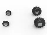 Wheel set of Vintage 2wd Pulling truck Scale 1:25-5