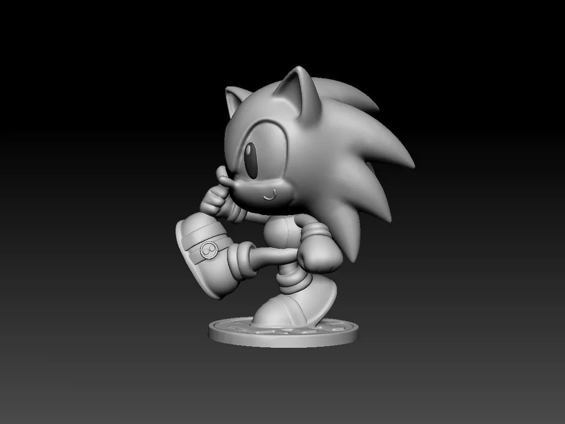 Chibi Sonic Figure - STL File