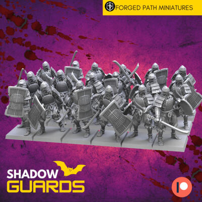 Skeleton Samurai Shadow Guards 3d model