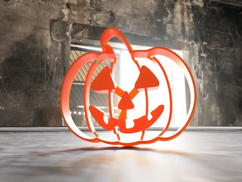 Jack-o'-lantern cookie cutter with extruder v2