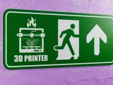 3D Printer Emergency Sign - Right Side Arrow Up-6