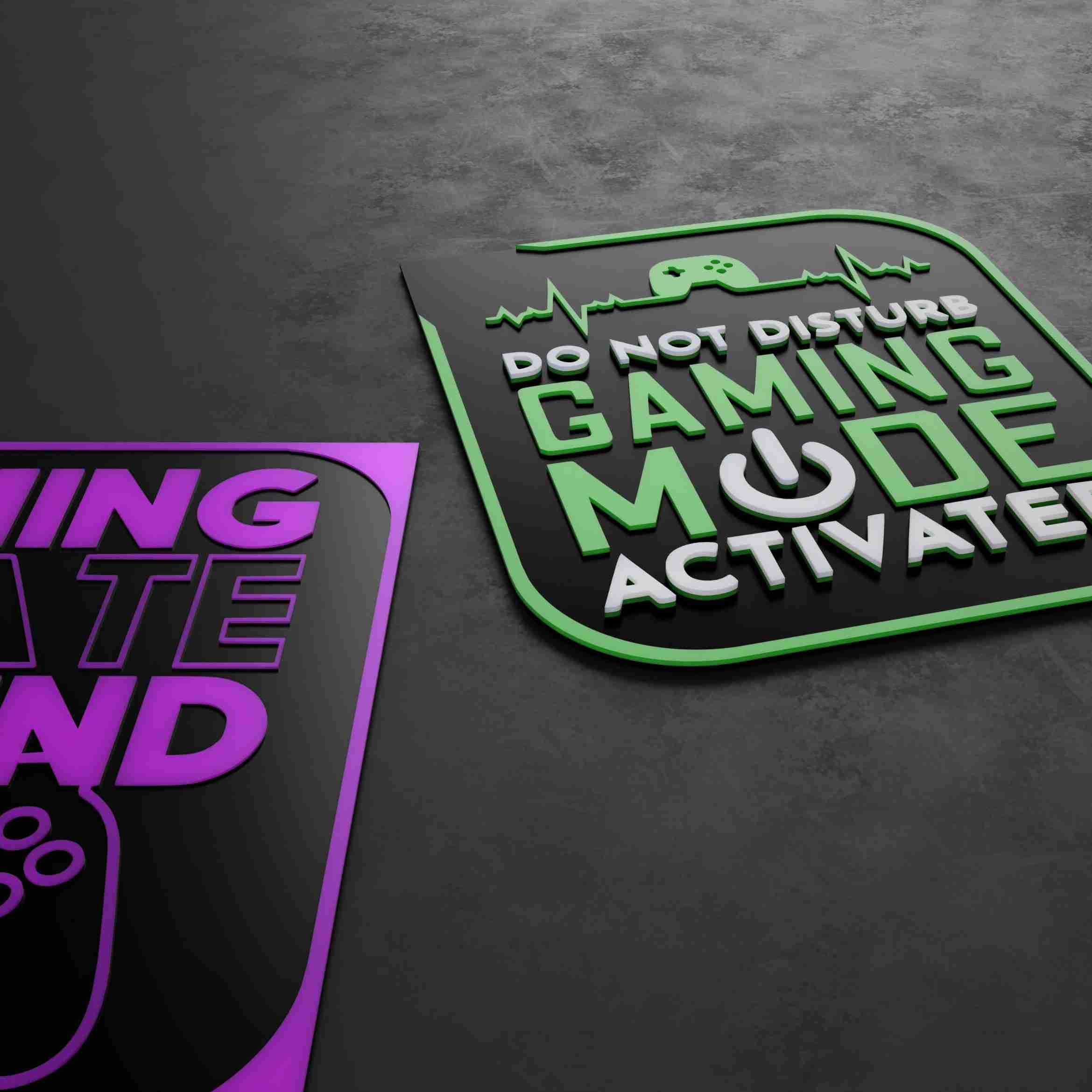 GAMING WALL ART VERSION 2 3D models download Creality Cloud