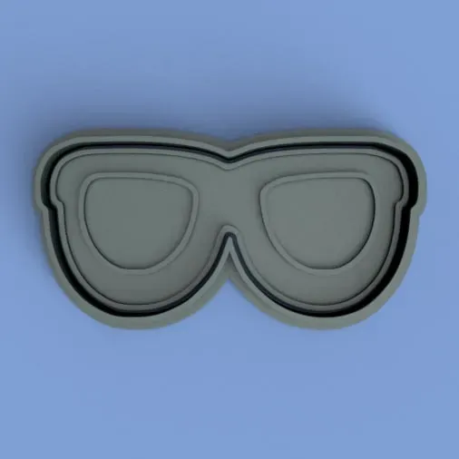 cortante + estampa de anteojos / glasses cutter + stamp