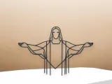 Christ The Reedeemer Line Art - Desktop Line Art-0