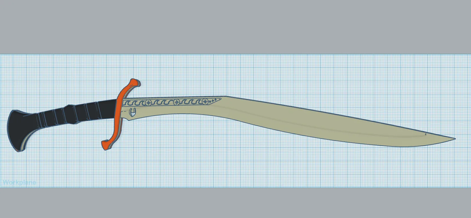 24.5 Inch Chitlangi Talwar Sword