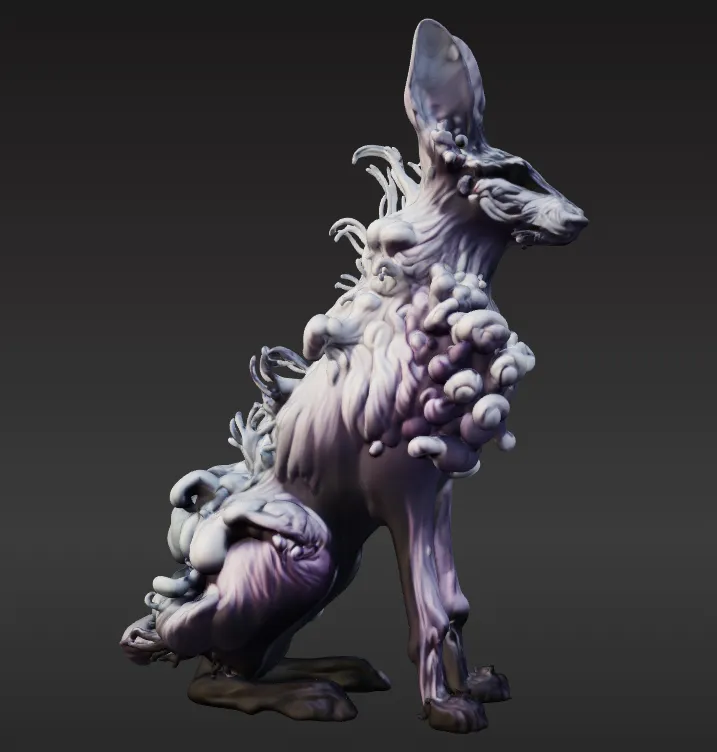 Characters & Creatures STL Download - Hare, Shadow.by Ramuhs forge