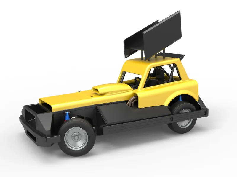 New Zealand Superstock car while turning V3 Scale 1:25