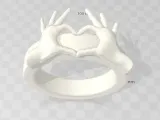 Heart Forming Hands Ring-0