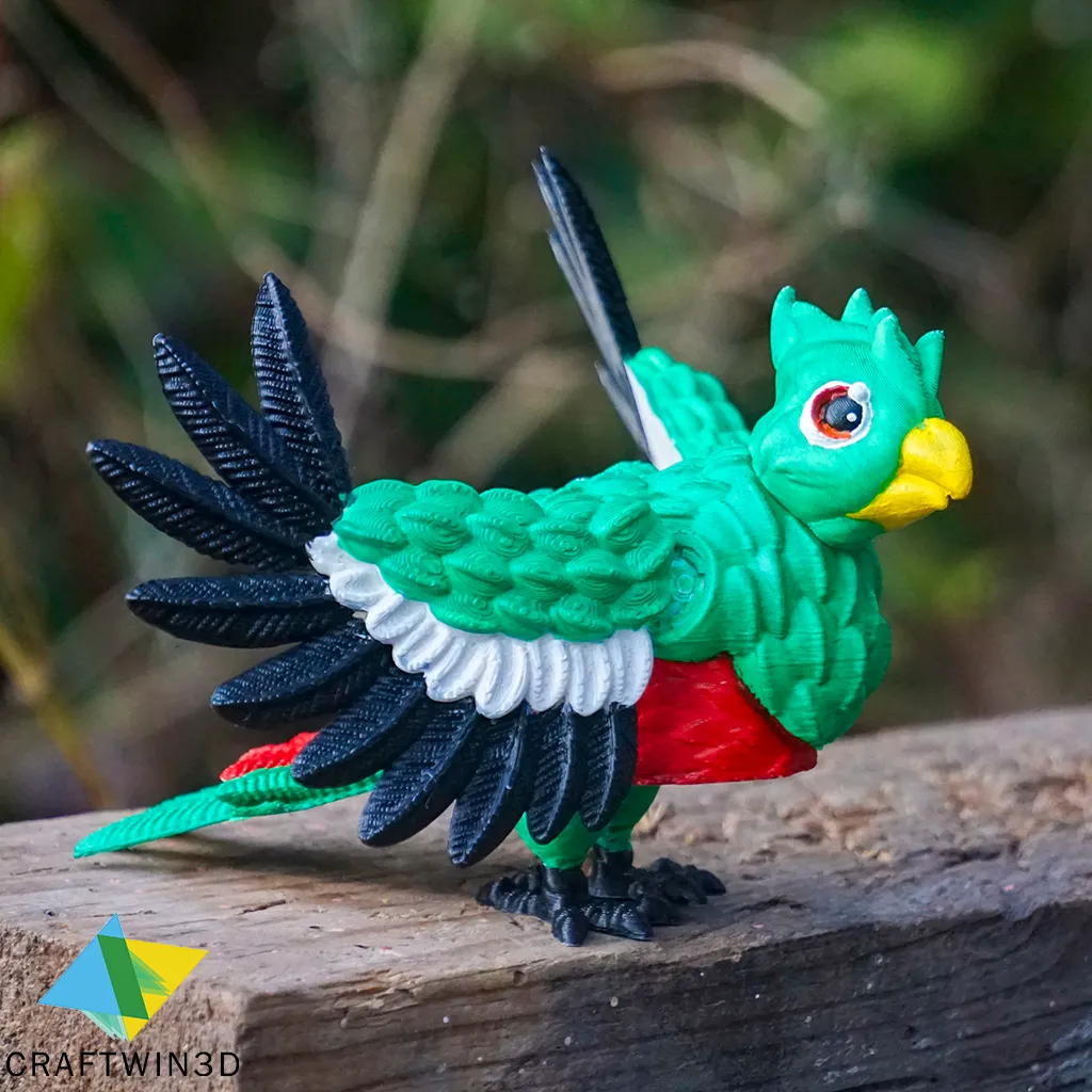Print in place Flexy Quetzal