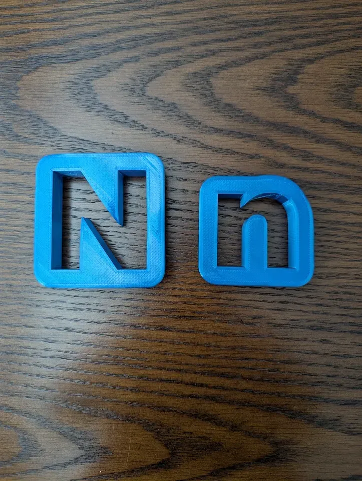 Letter N Alphabet Upper & Lower Case Cookie Cutter