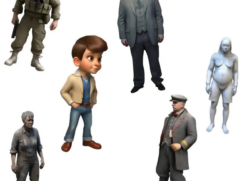 Collection of Various Character Models