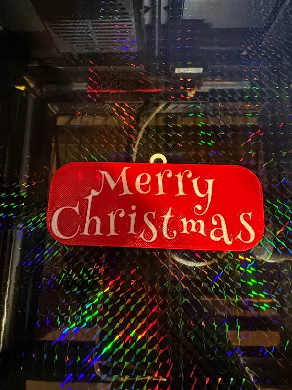 Double sided Merry Christmas Tag-0