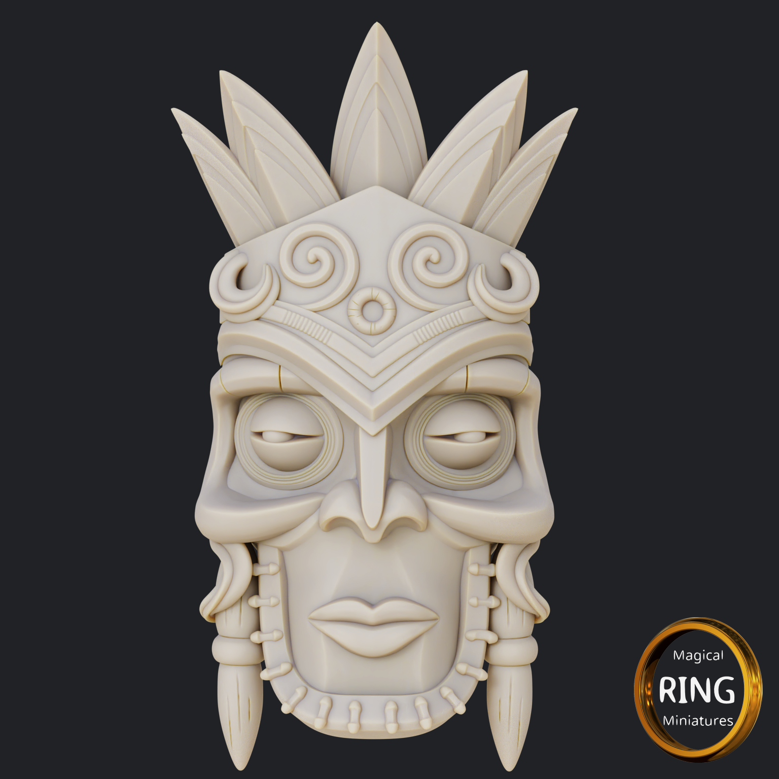 tiki Mask | 3D models download | Creality Cloud