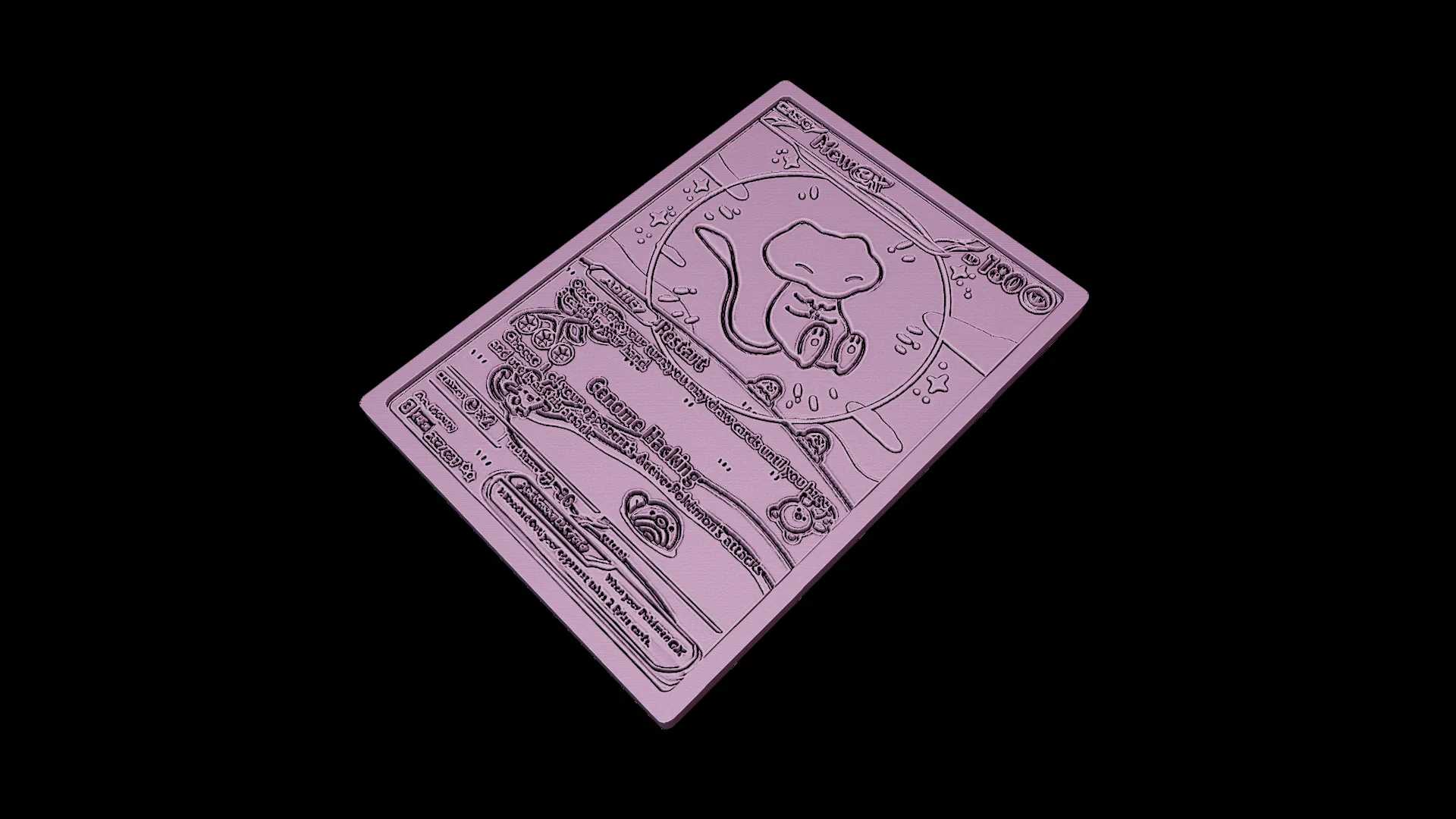 Bubble Mew Pokemon card