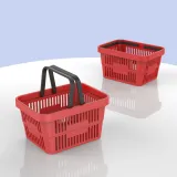 3D Mini Shopping Basket, Organizer Storage Box Home - Office