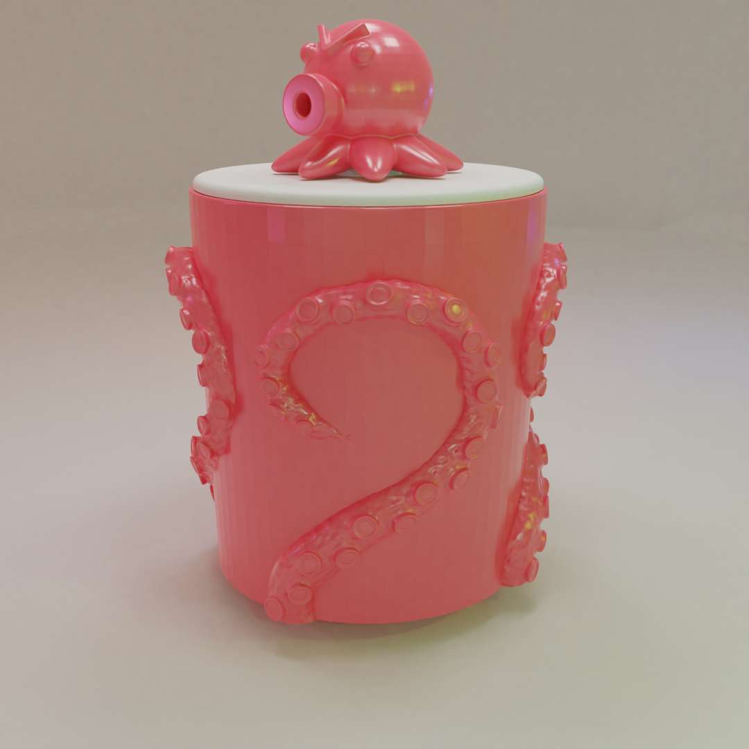 Octopus Foam Maker for Face Wash 3D models download Creality Cloud